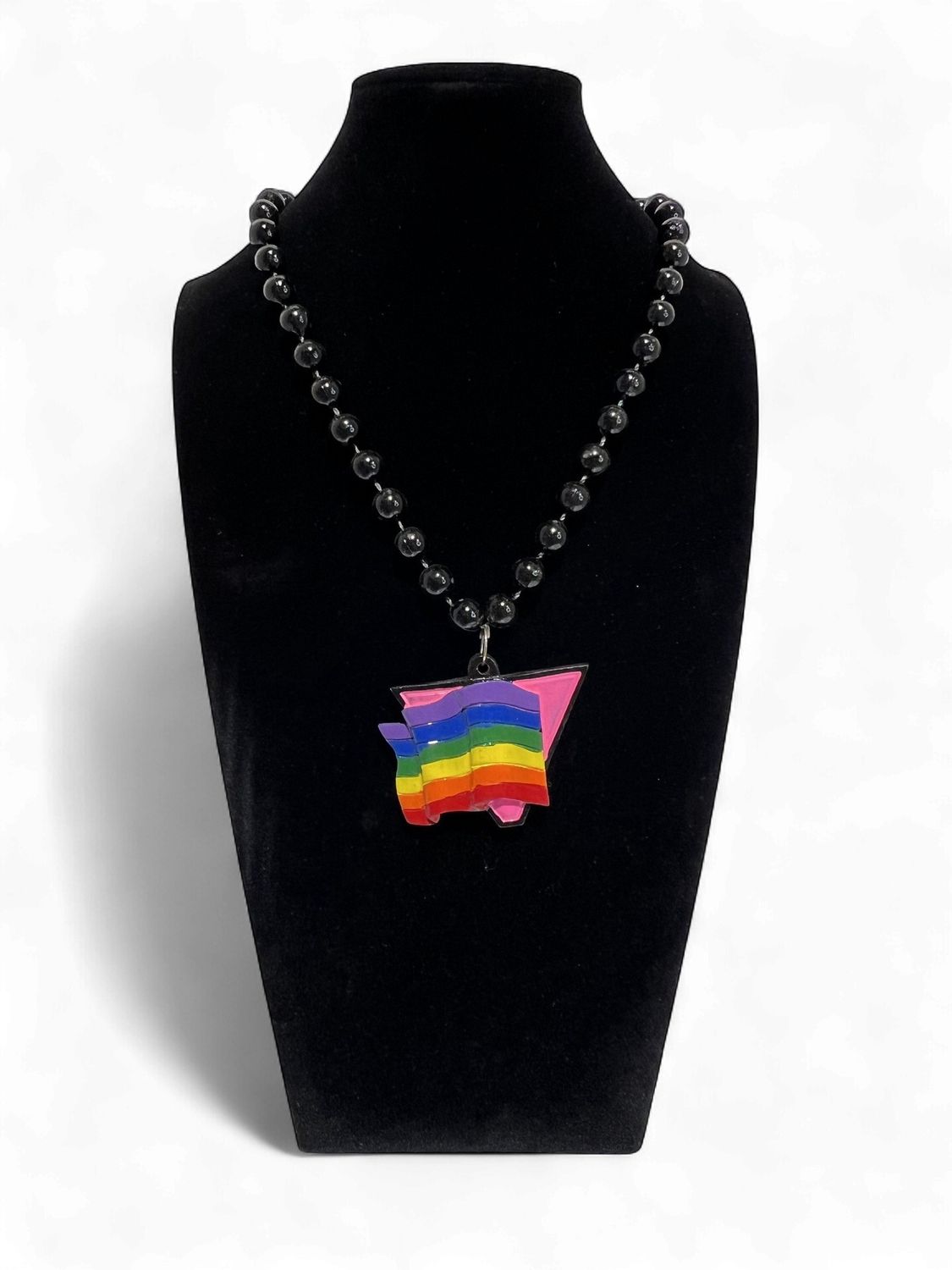 36" 10mm Gay Pride Poly Medallion (Each)