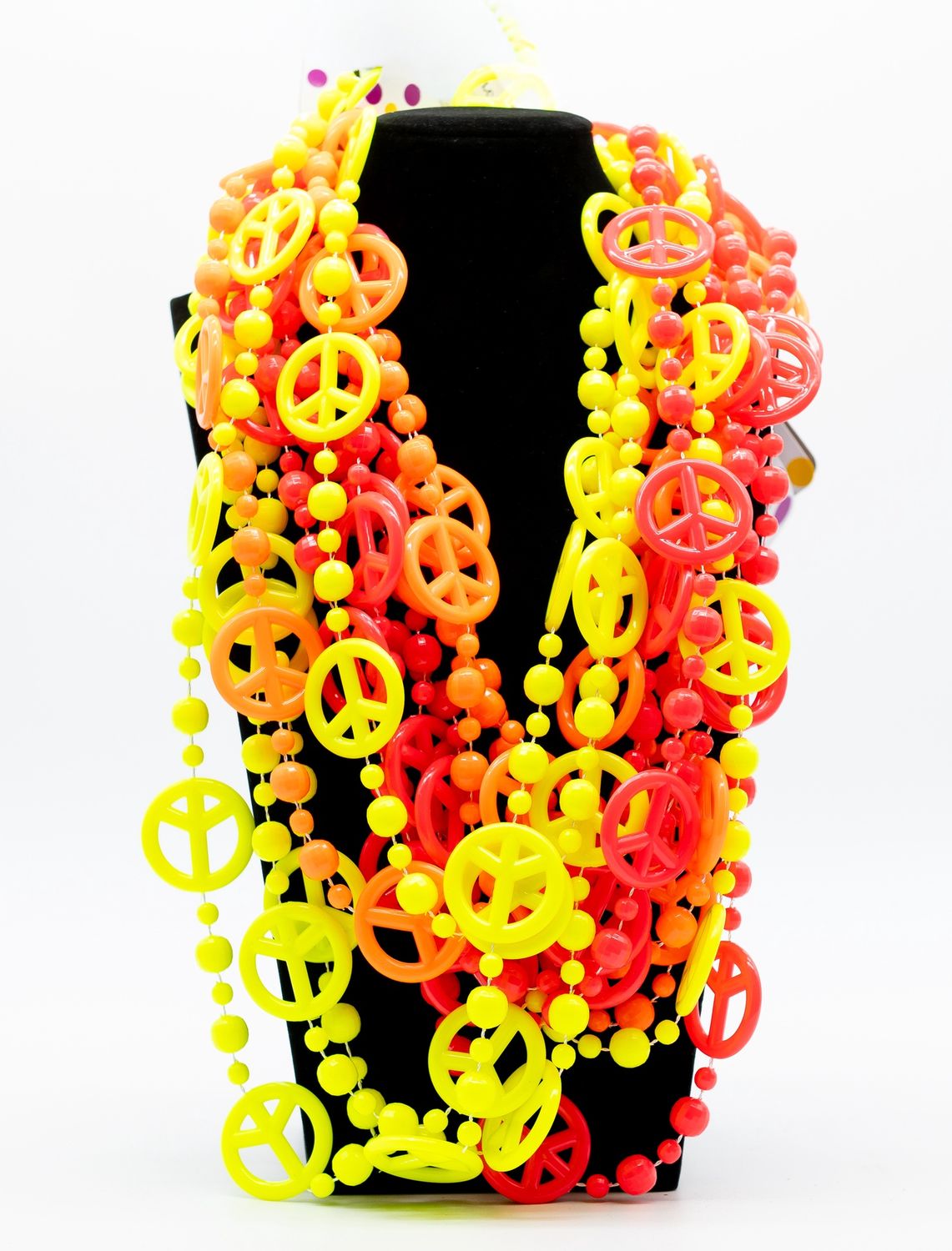 36" Large Peace Sign Neon Colors (Dozen)