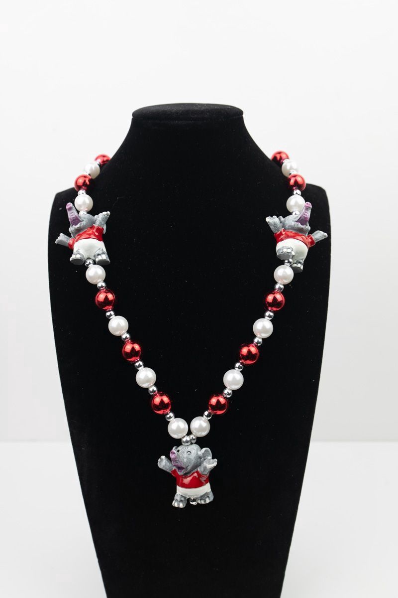 36" SMILING ELEPHANT WITH ARMS OUT AWAY BEAD 6PC