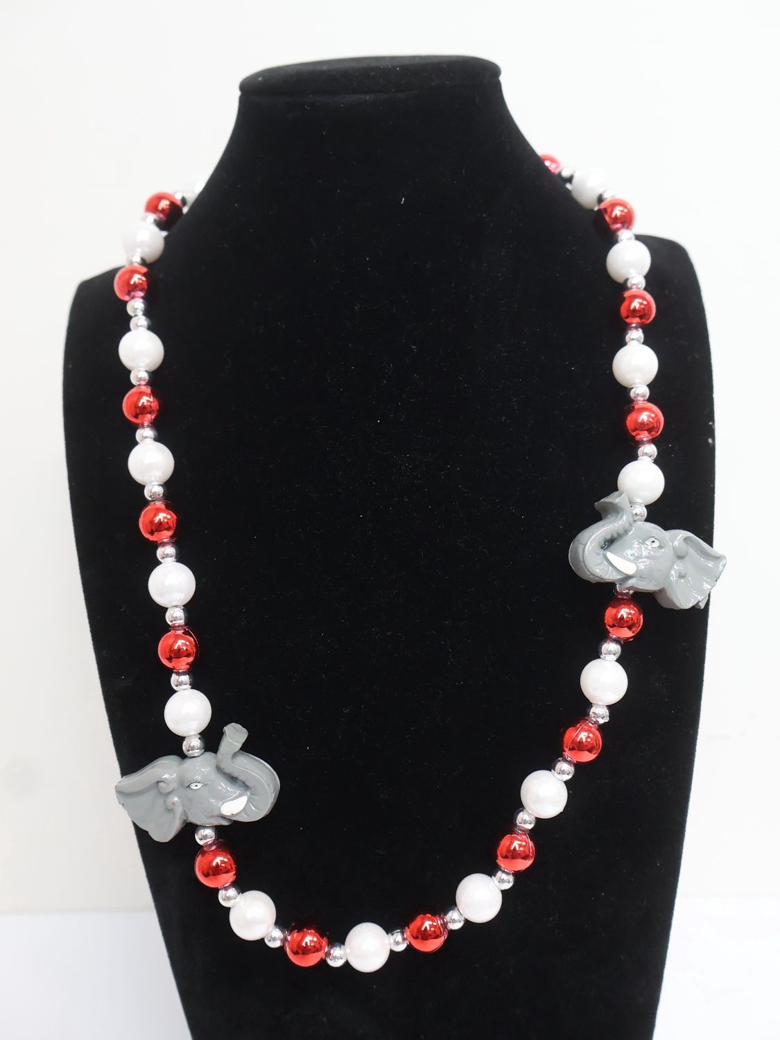 40" Elephant Bead Necklace (Each)