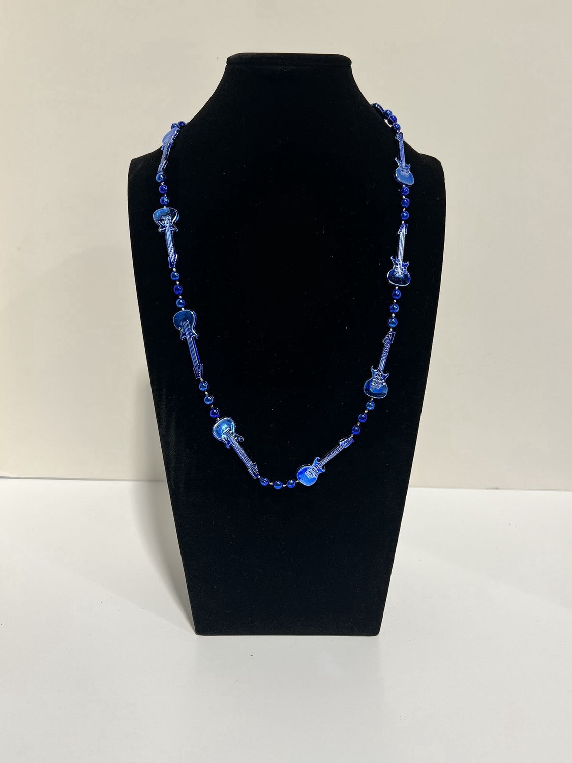 36" Guitar Bead Necklace - 6 Assorted Colors single