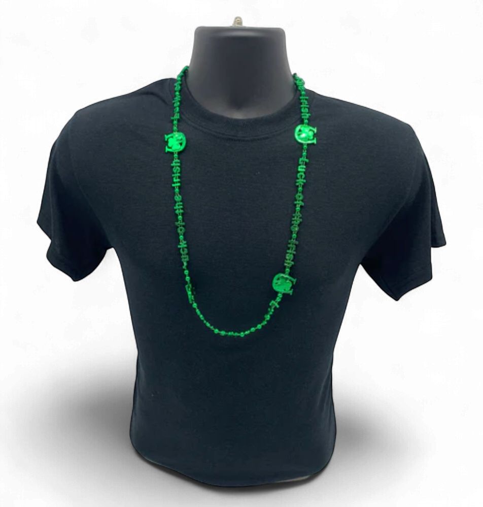 36" Luck of The Irish Bead Necklace (Dozen)