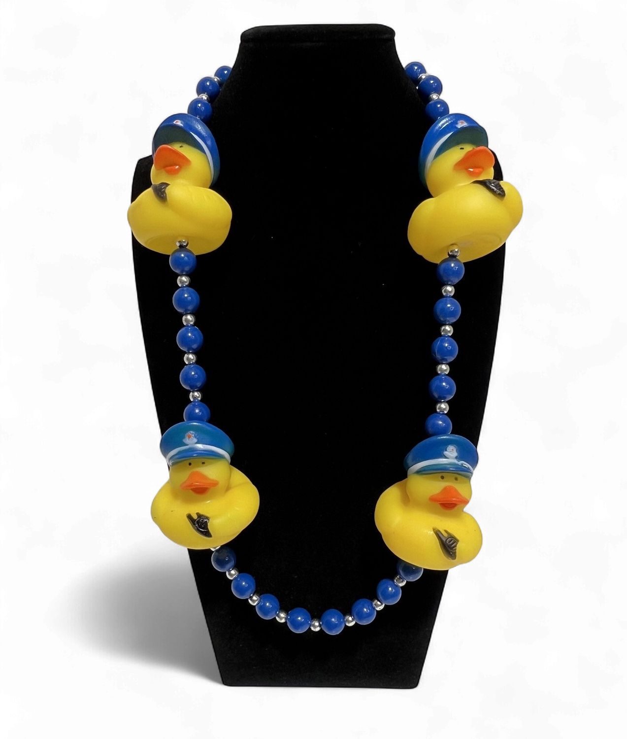 42" Policeman Rubber Duck Mardi Gras Beads (Dozen)