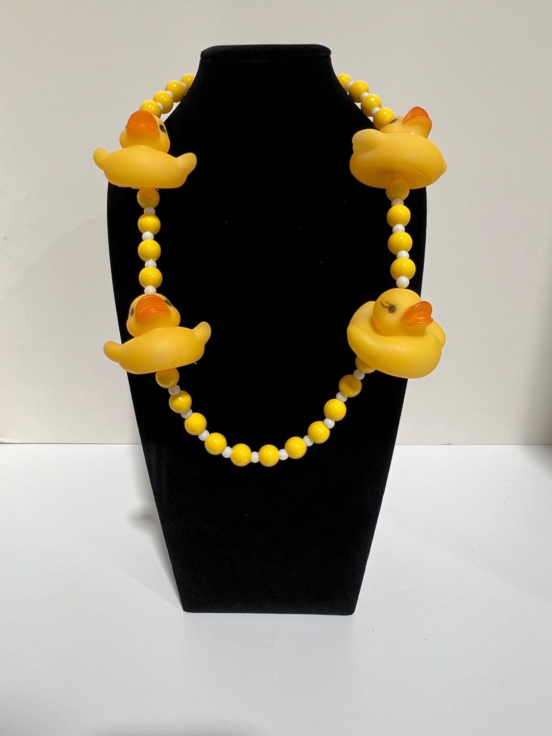 42" Yellow Rubber Duck Mardi Gras Beads(Dozen)