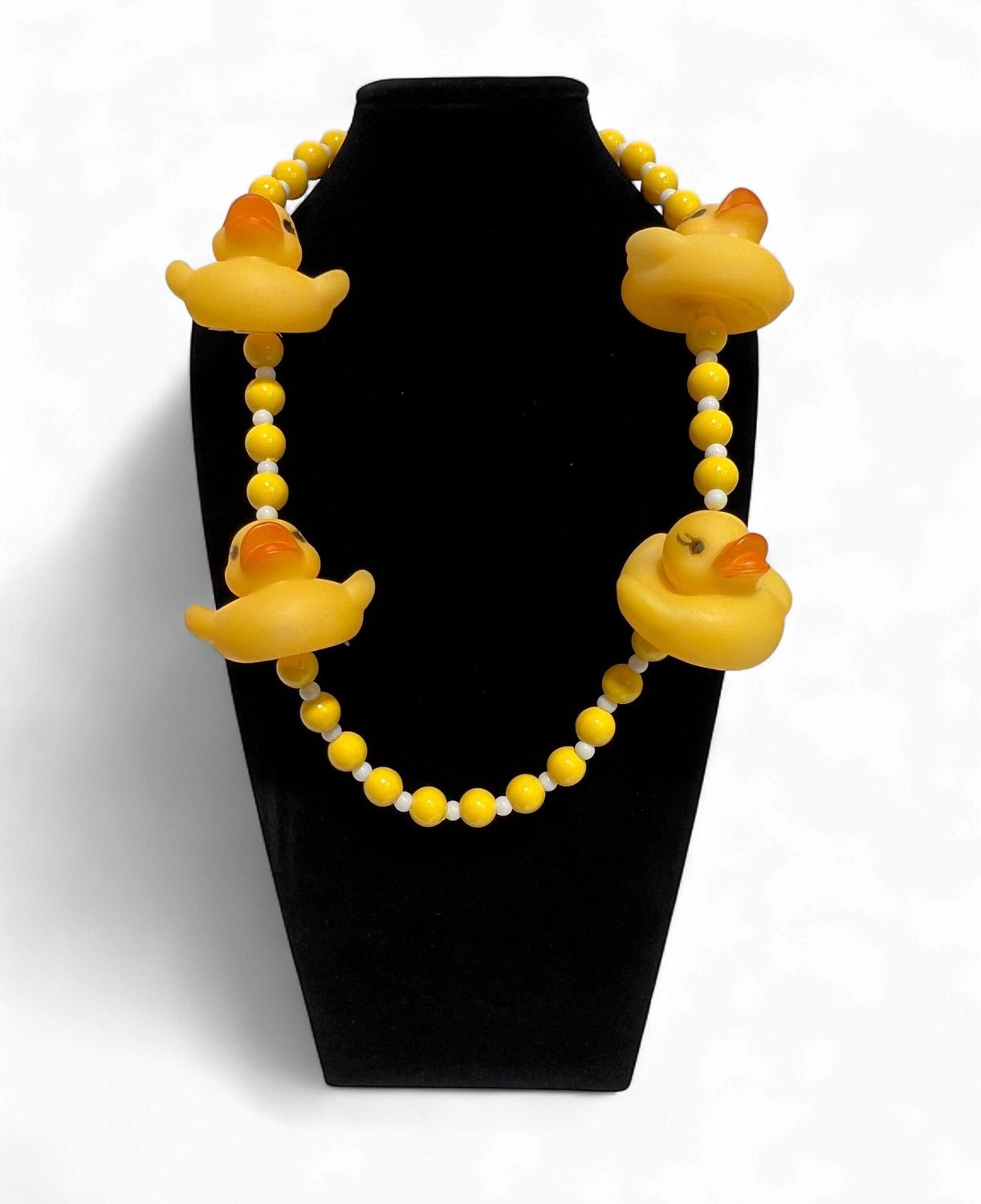 42" Yellow Rubber Duck Mardi Gras Beads(Dozen)