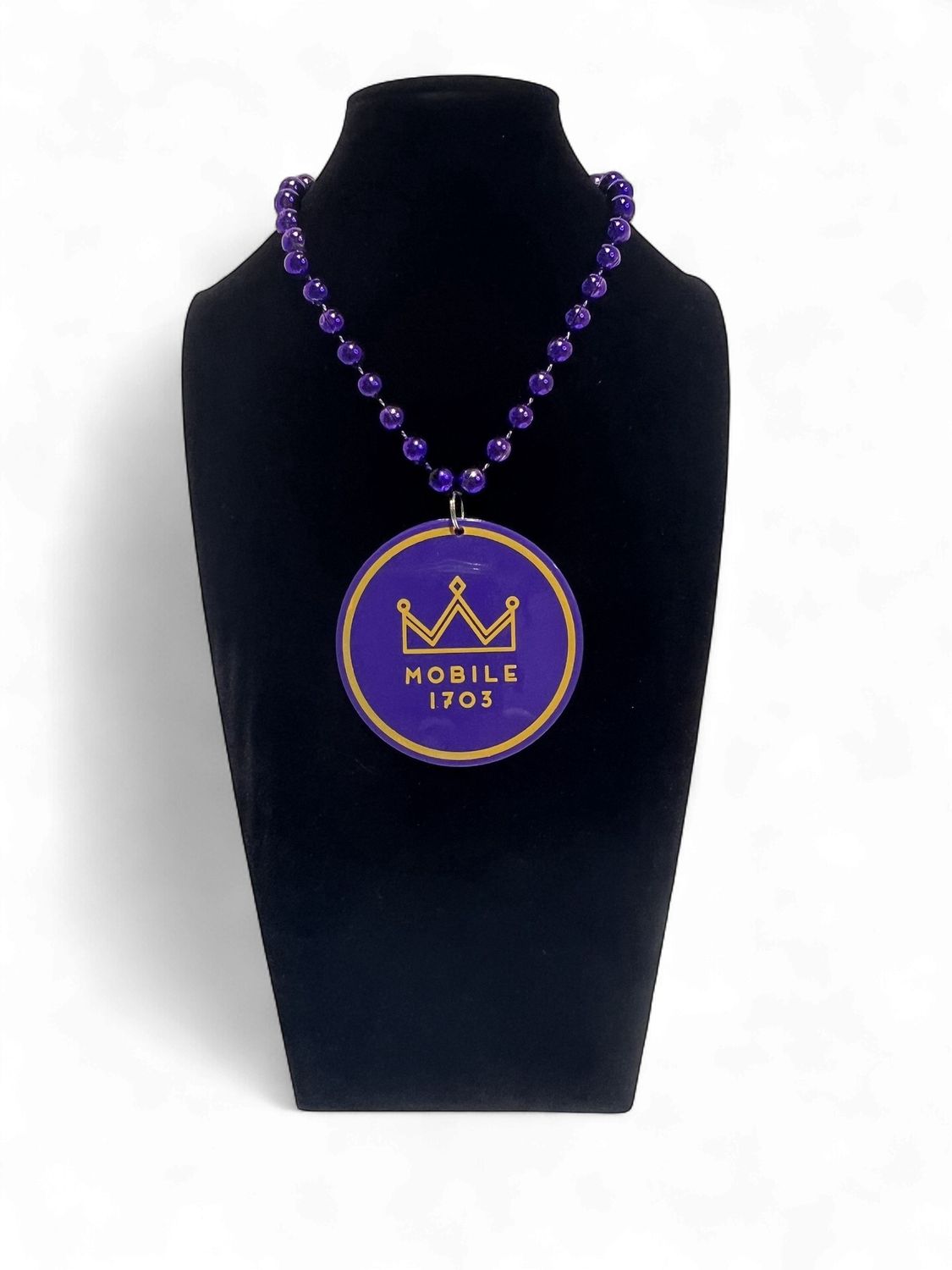 Mobile Mardi Gras Medallion - Purple Medallion - single