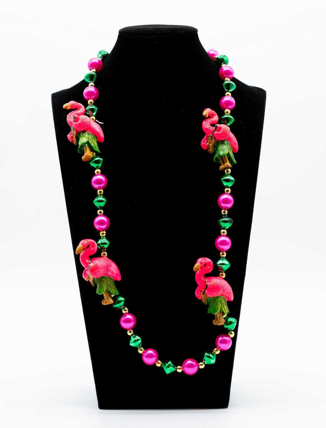 44" HULA FLAMINGO BEAD 6PC