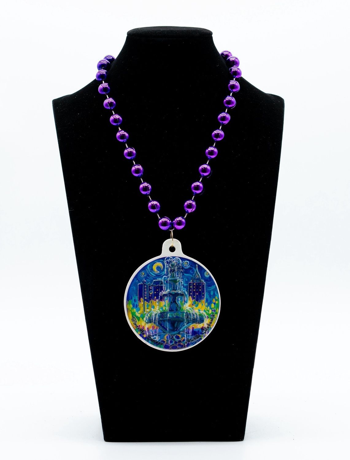 Bienville Square Ketchum Fountain Mardi Gras Bead - Dozen