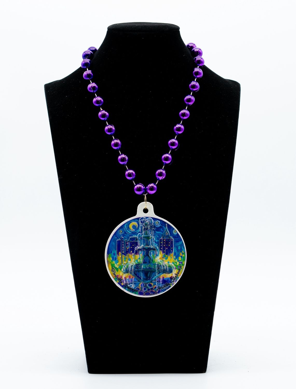 Bienville Square Ketchum Fountain Mardi Gras Bead - single