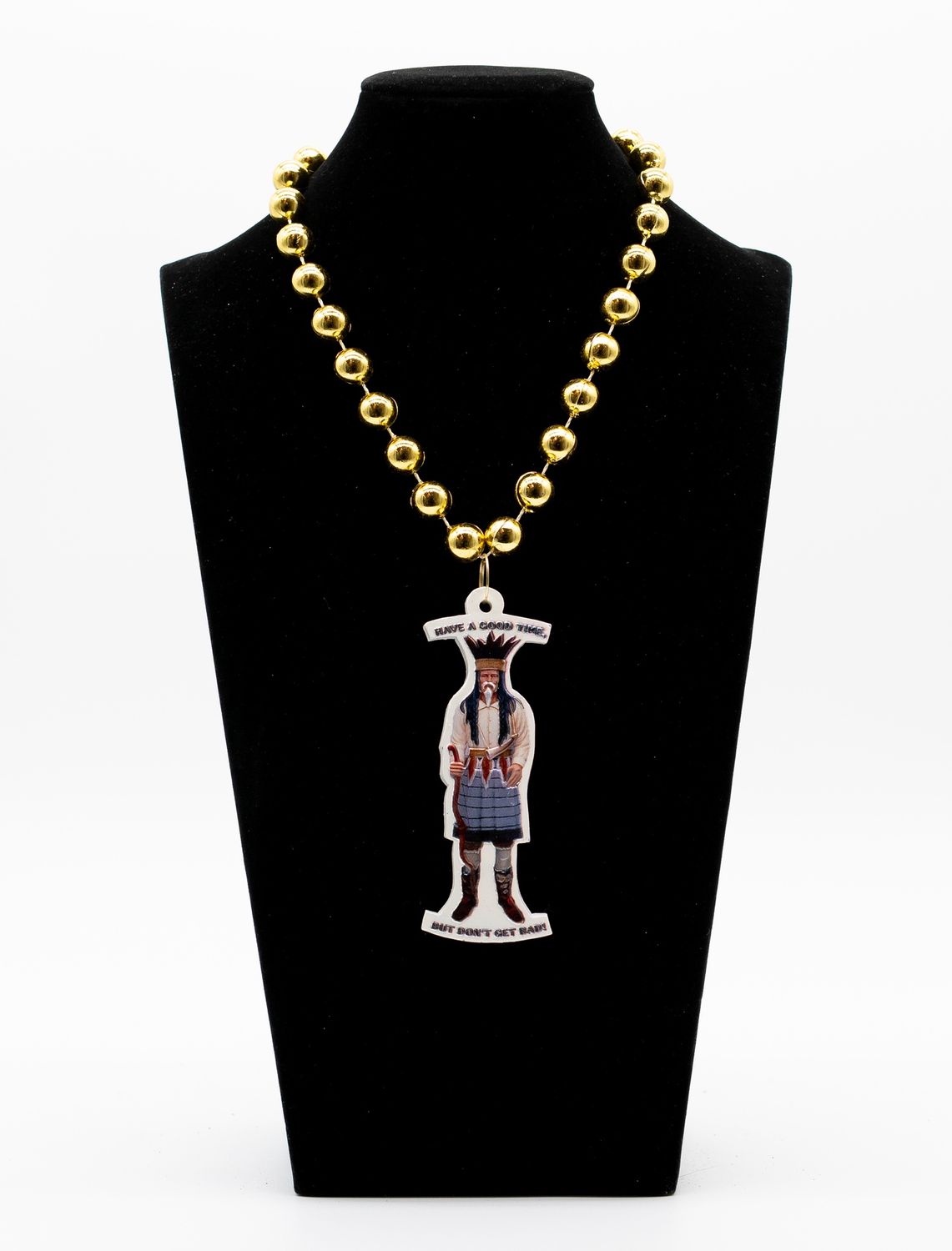 Joe Cain Have a Good Time Mardi Gras Bead - single