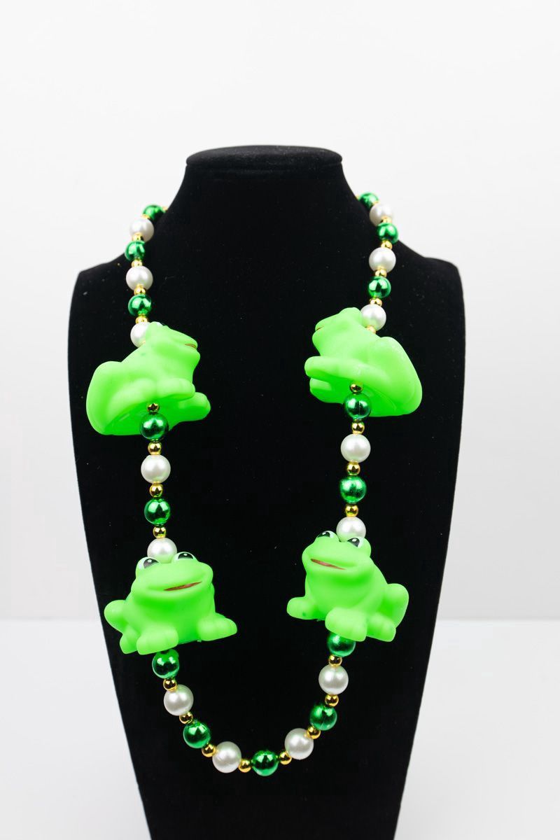 Rubber Froggy Beads 6PC