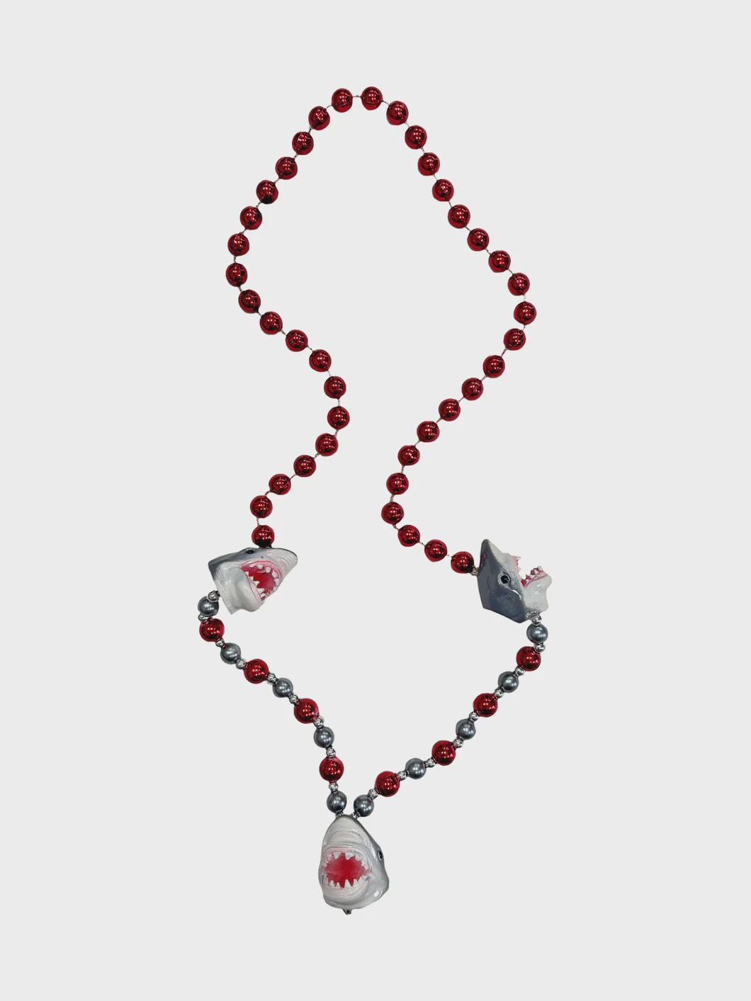 SHARK ATTACK TRIO OF HEADS MEDALLION SPECIALTY BEADS