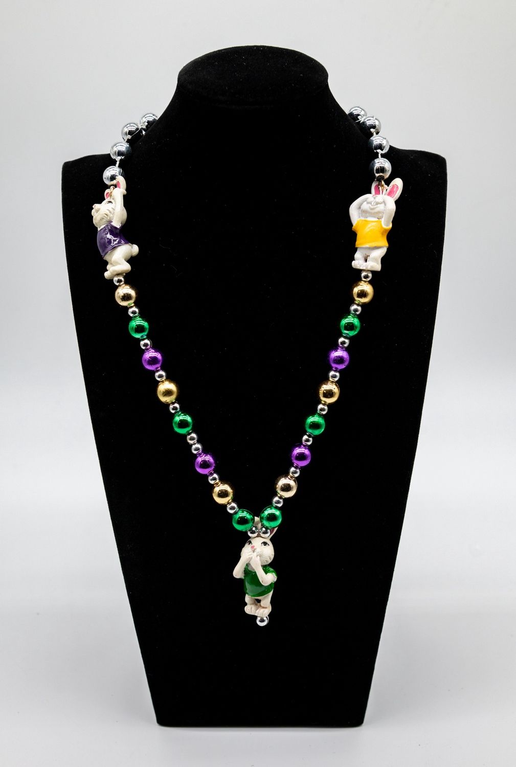 RABBIT TRIO HEAR SEE SPEAK NO EVIL SPECIALTY BEAD