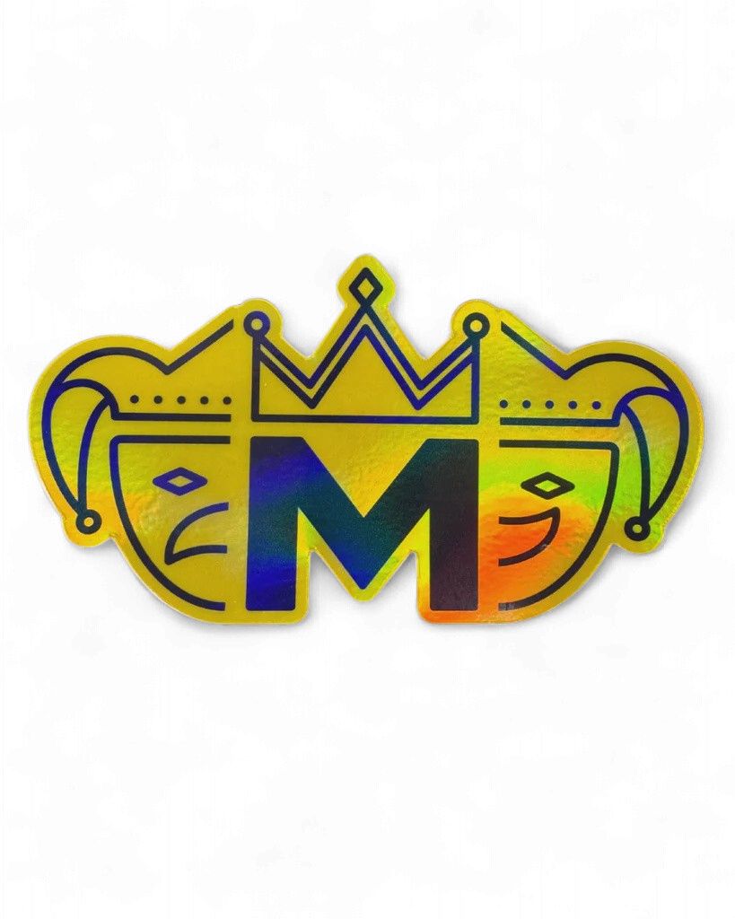 Mobile Mardi Gras Holographic Sticker