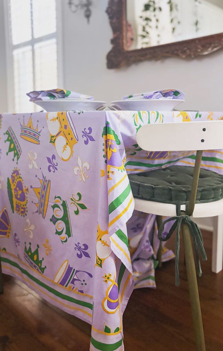 Mardi Gras Crown Tablecloth