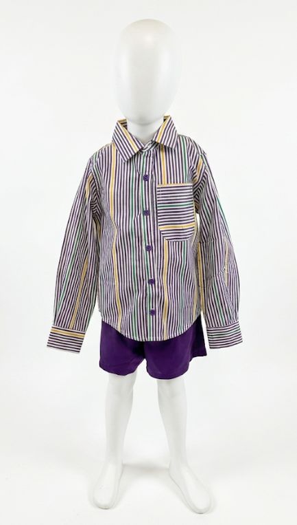 Toddler Unisex Pinstripe Button Up Shirt