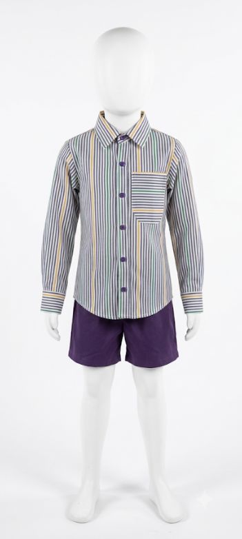 Toddler Unisex Pinstripe Button Up Shirt