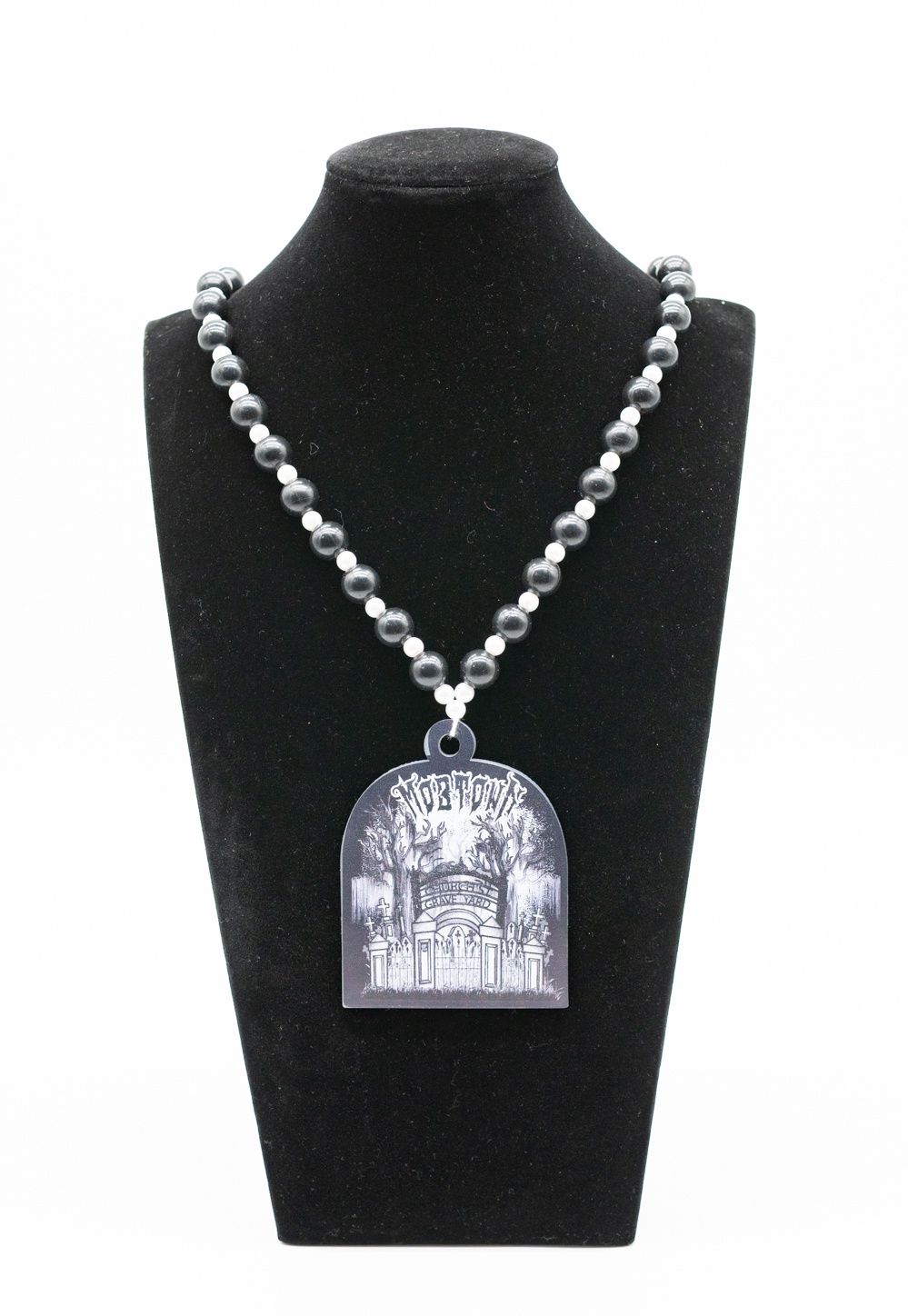 Church Street Graveyard Bead with Rubber Medallion