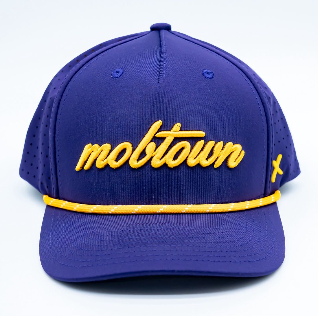 mobtown® Script Laser Perf Performance Rope Cap