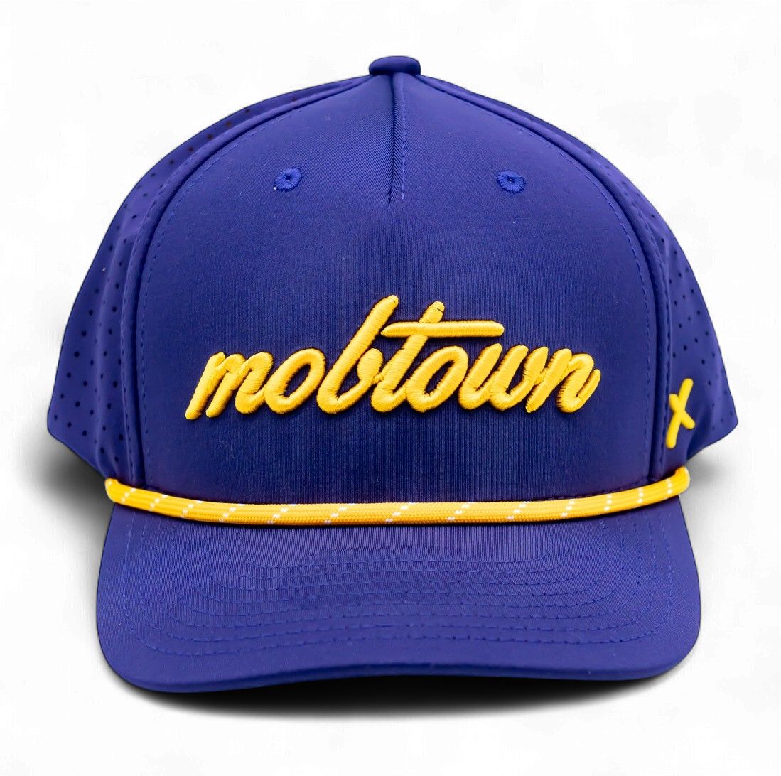 mobtown® Script Laser Perf Performance Rope Cap