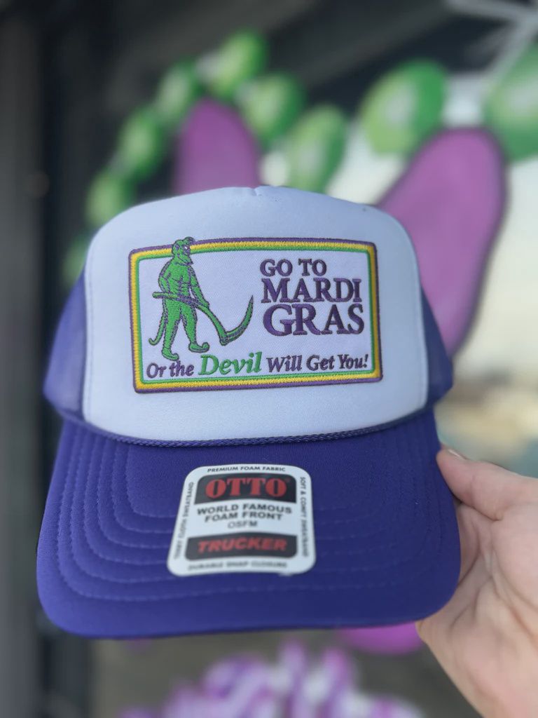 Go To Mardi Gras Foamie Trucker