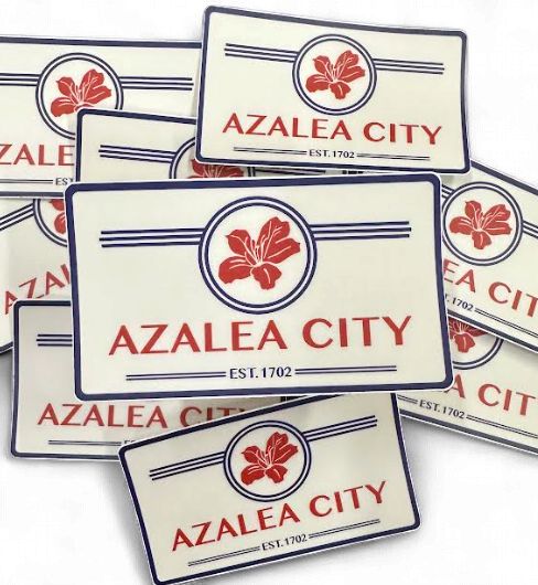 Azalea City Sticker - Red/White/Blue