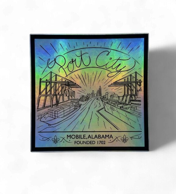 Port City Holographic Sticker