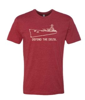 Defend the Delta Tee Red