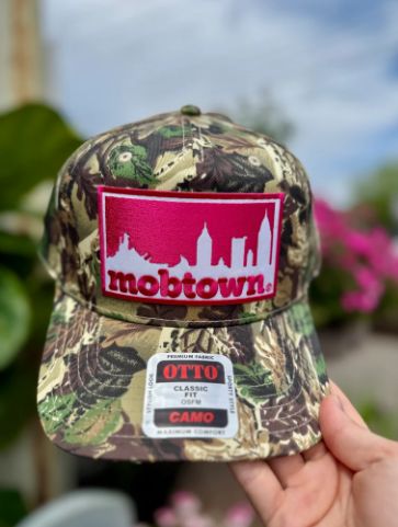 Mobtown® Skyline Hat Pink/Camo