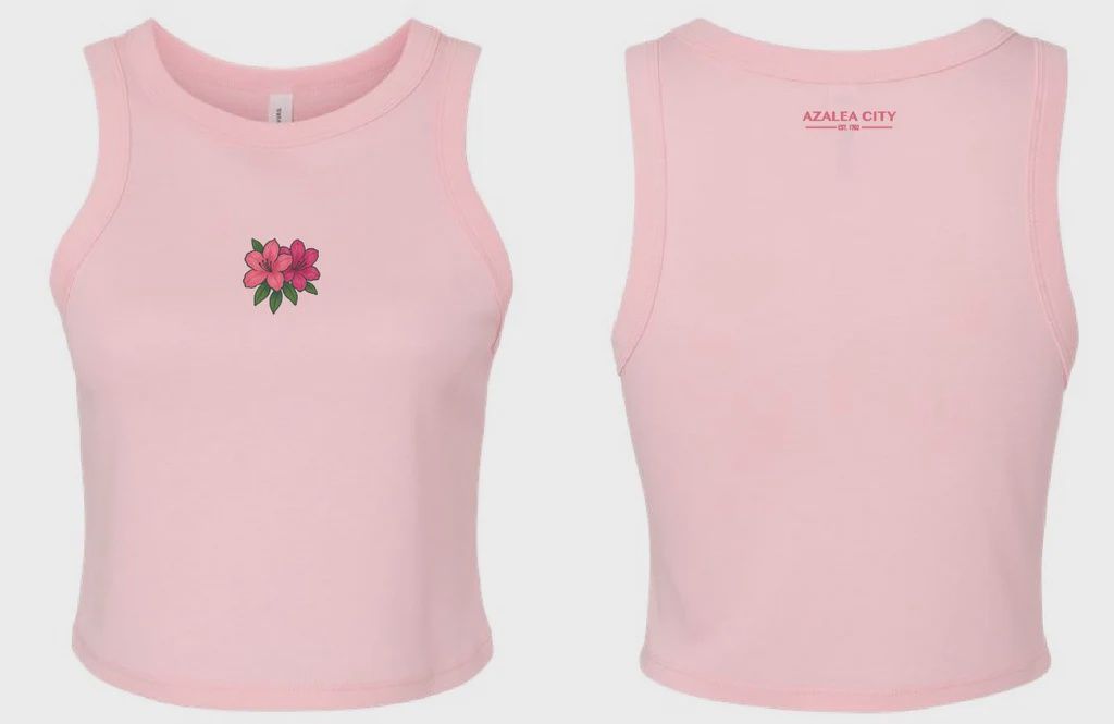 Azalea City Embroidered Cropped Tank