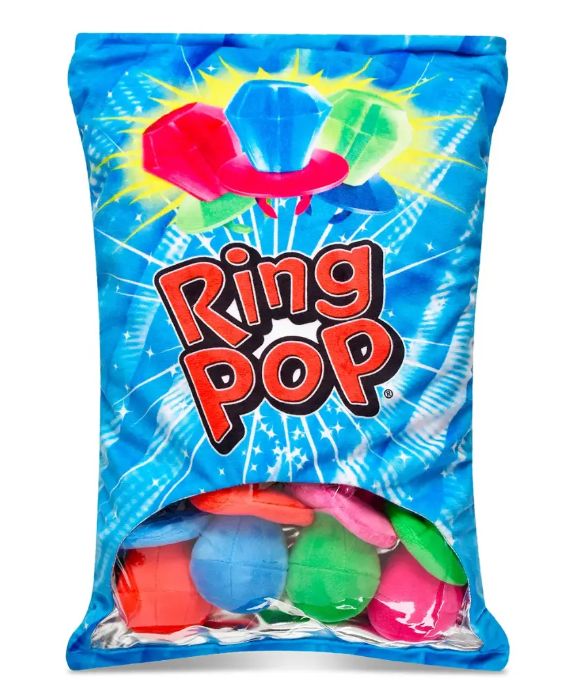 Ring Pop Cherry Scented Packaging Fleece Plush