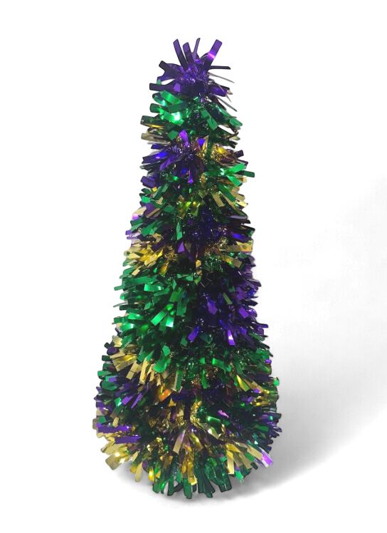Mardi Gras Tinsel Tree