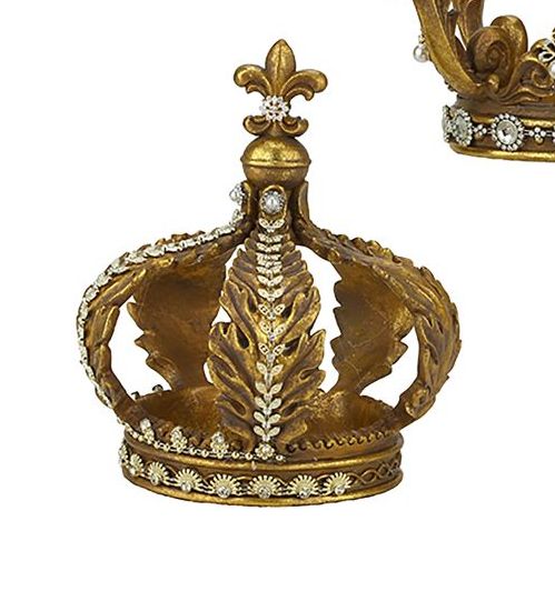 Jeweled Golden Crown 9"