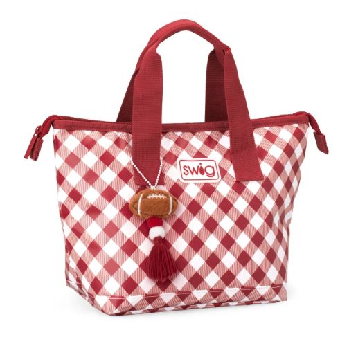 Gameday Gingham Crimson Lunchi Lunch Bag