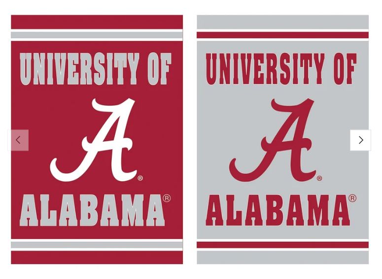 University of Alabama Suede House Flag
