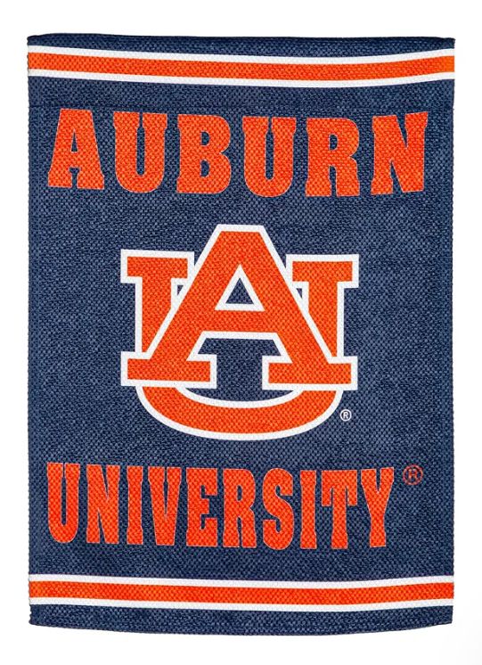 Auburn University Suede Garden Flag