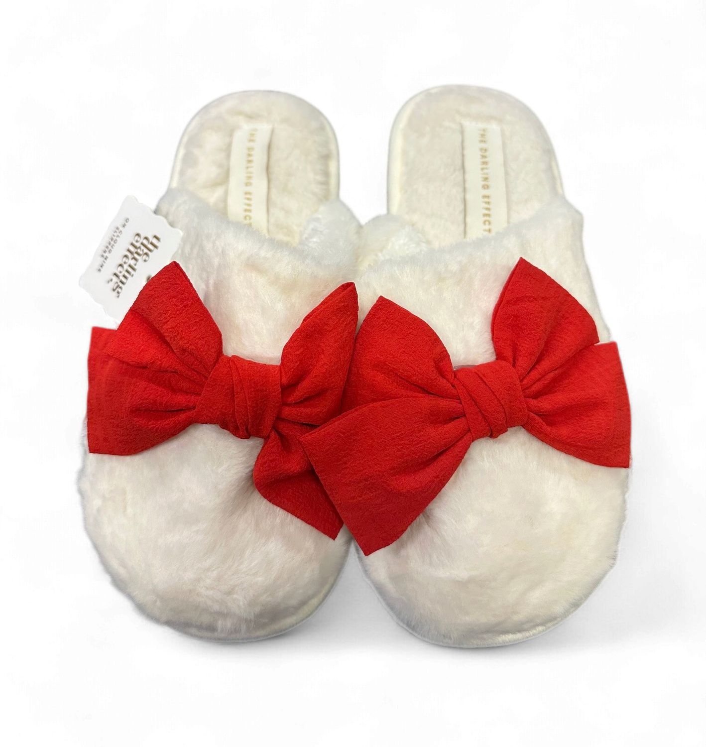 On Cloud Nine Slippers Betty Bow Red