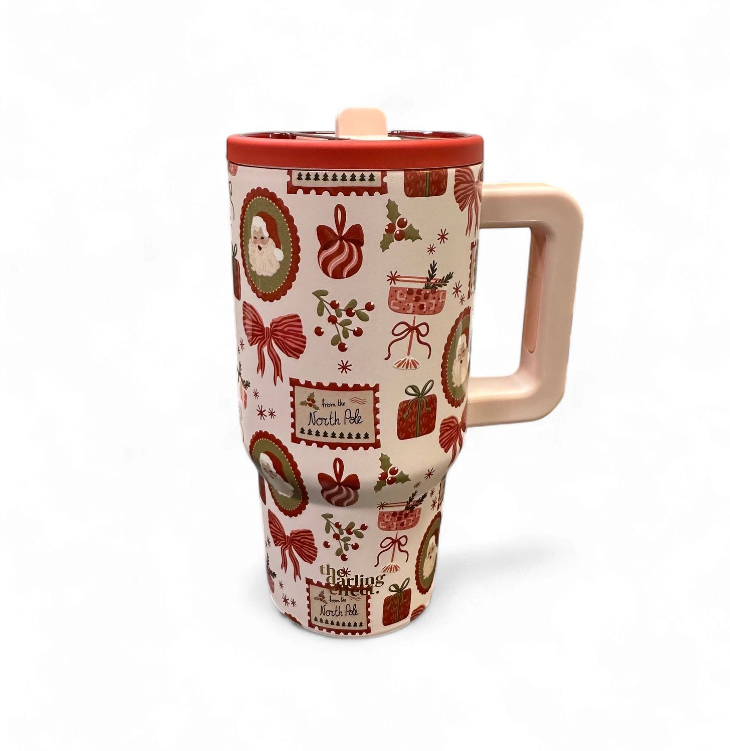 20oz Lifestyle Flip Straw Tumbler- Mistletoe Magic