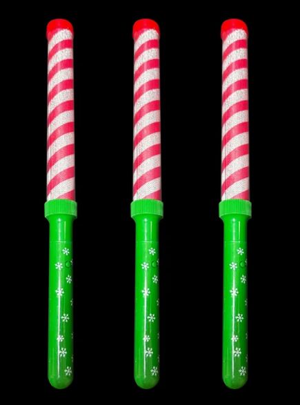 12" Light-Up Candy Cane Stripe Wand