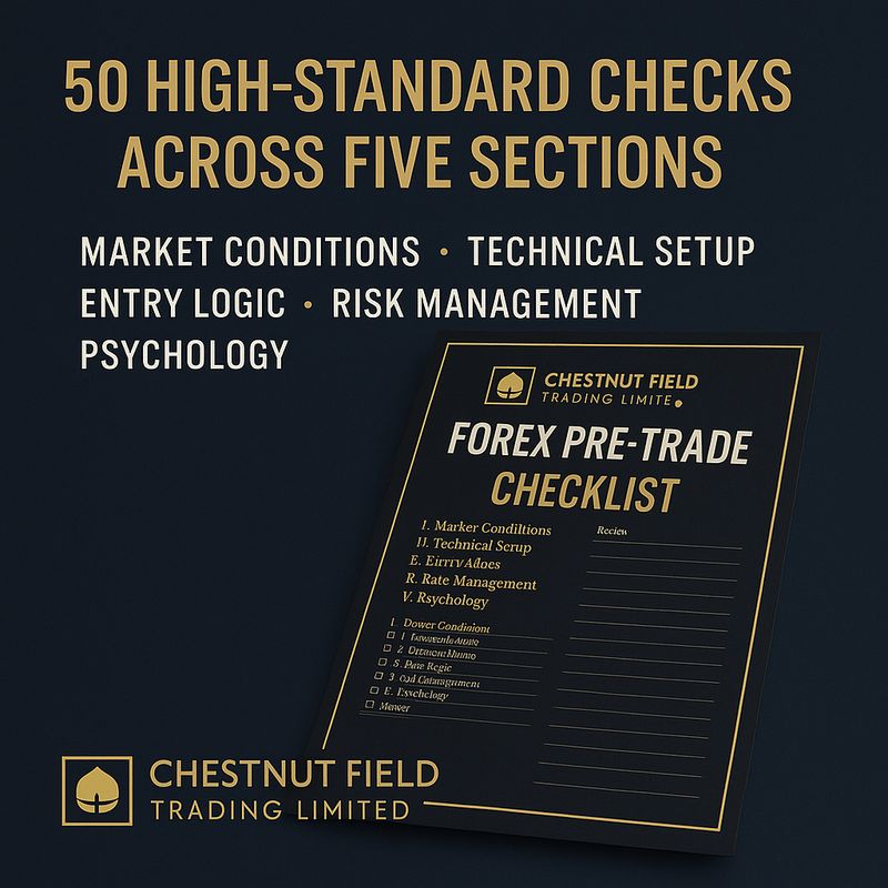50 High-Standard Forex Pre-Trade Checks (Professional Pre-Execution Checklist — Chestnut Field Trading Limited)