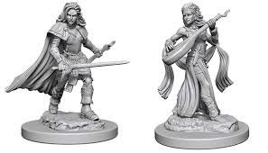 Pathfinder Deep Cuts Unpainted Miniatures: W1 Elf Female Bard