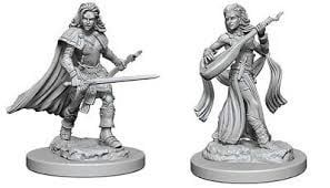 Pathfinder Deep Cuts Unpainted Miniatures: W1 Human Female Bard