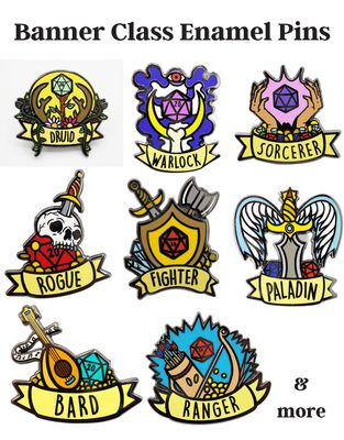 Banner Class Enamel Pins