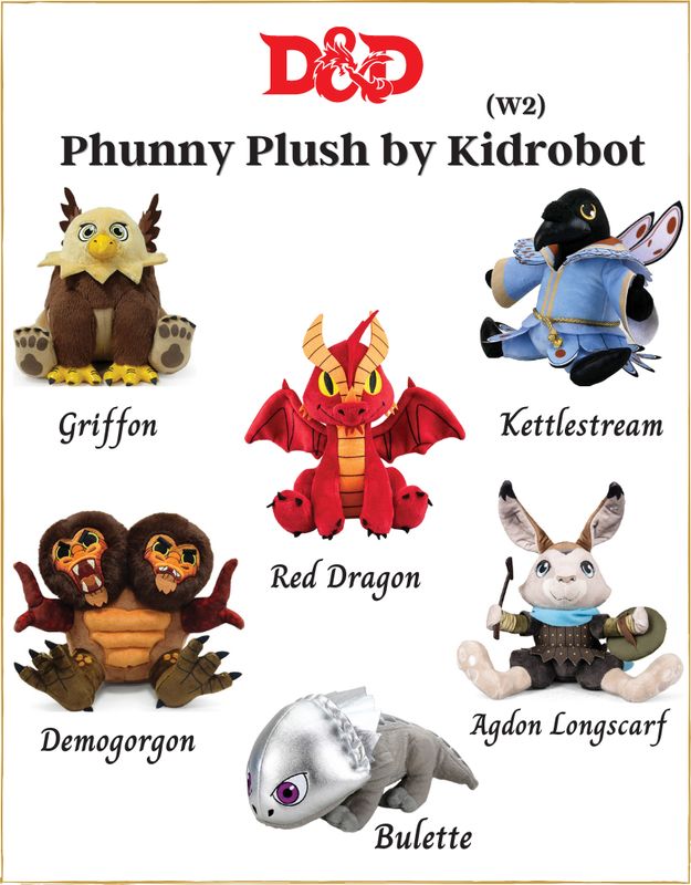 Dungeons &amp; Dragons: Phunny Plush by Kidrobot Wave 2