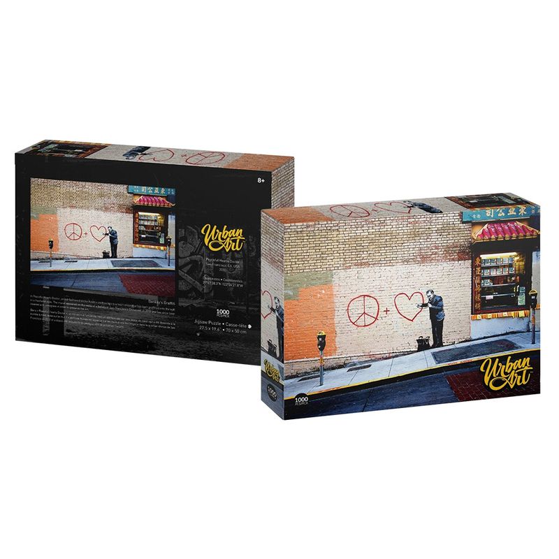 URBAN ART GRAFFITI - BANKSY PEACEFUL HEARTS DOCTOR