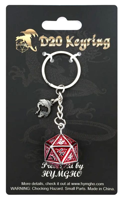 Metal D20 Dice Keychain Behemoth