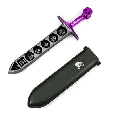 Grim Dagger Dice Case with Sheath Cover 