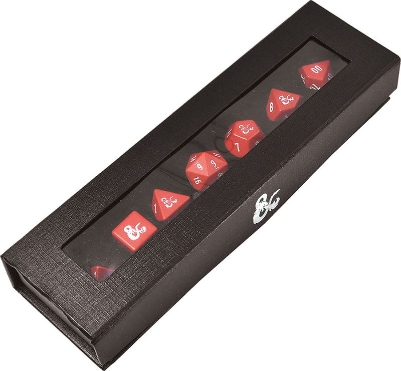 Dungeons &amp; Dragons RPG: Heavy Metal Red and White RPG Dice Set