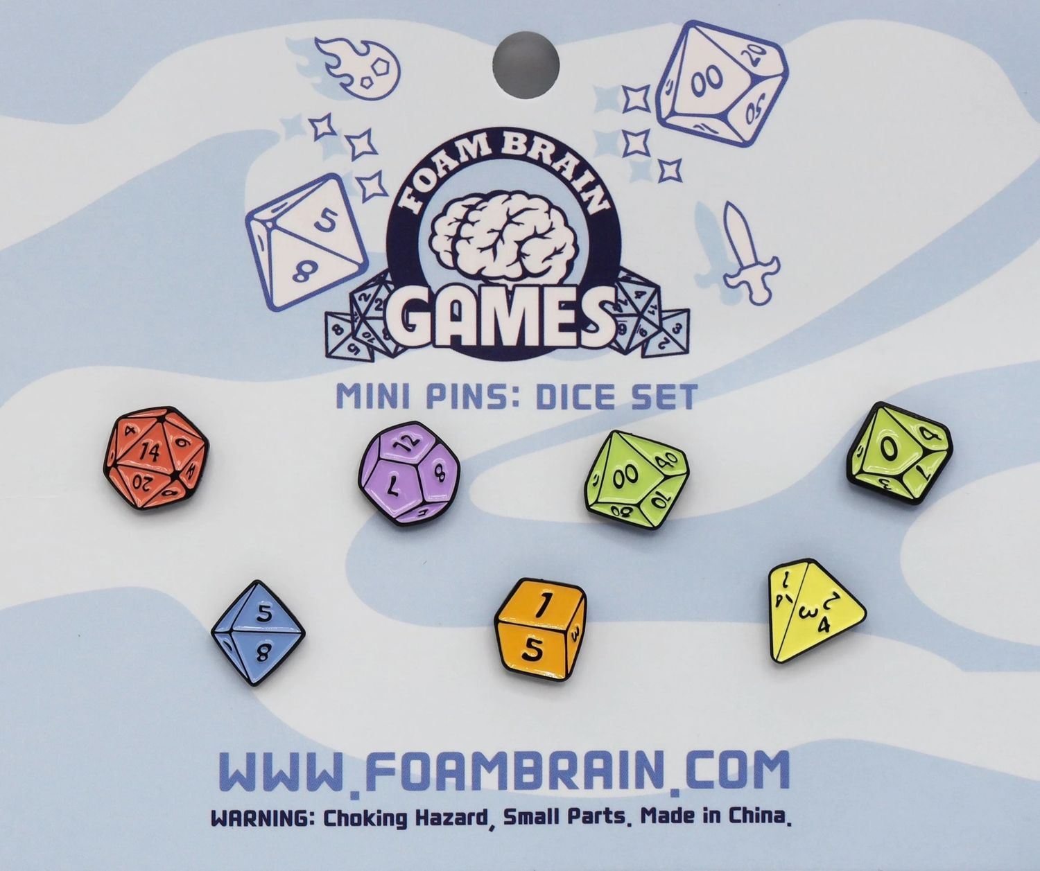 Mini Pin Dice Set