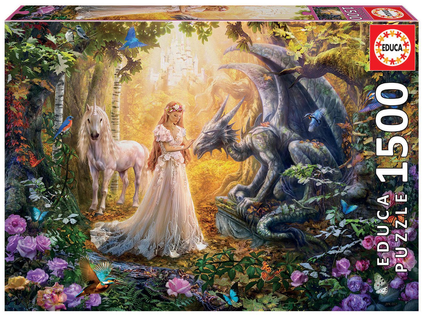 Dragon Princess and Unicorn -1500 piece puzzle